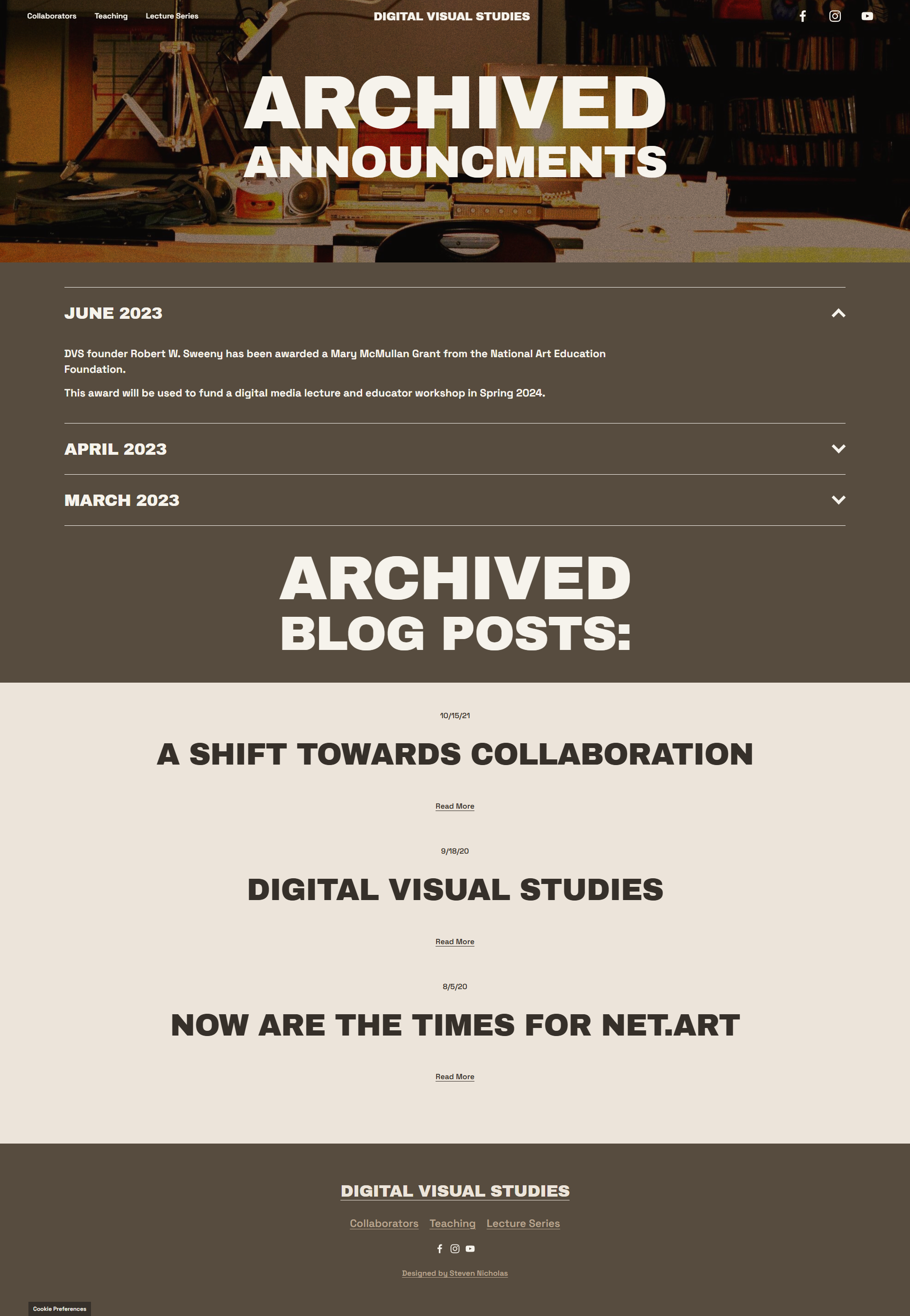 Archived Content Page